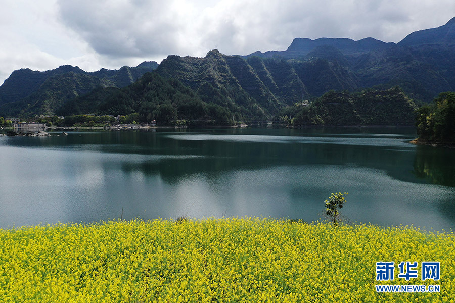 【城市遠洋帶圖】重慶黔江：春染小南海 湖光山色美