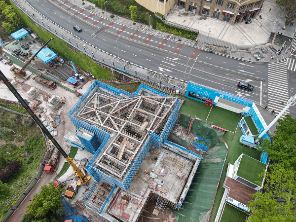 【原創】重慶兩江新區禮嘉智慧公園時光纜車工程主體結構全部封頂_fororder_圖片1