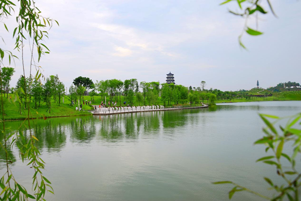 重慶墊江又添新景 東部新區三合湖濕地公園正式開園_fororder_圖片3