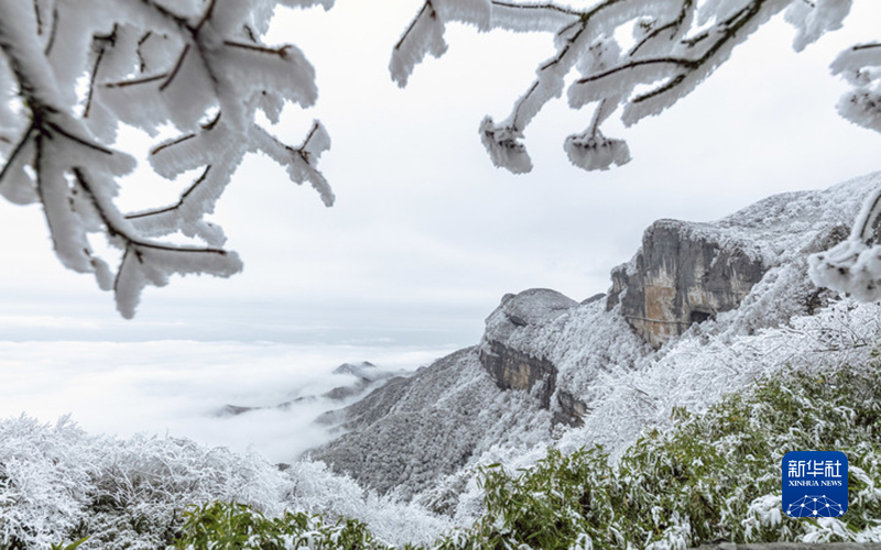 重慶南川迎初雪