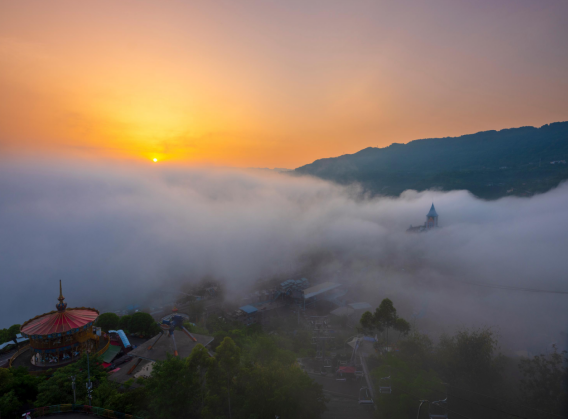 重慶涪陵：首場平流霧出現 高峽平湖繪就“雲端仙境”_fororder_微信圖片_20251031155436