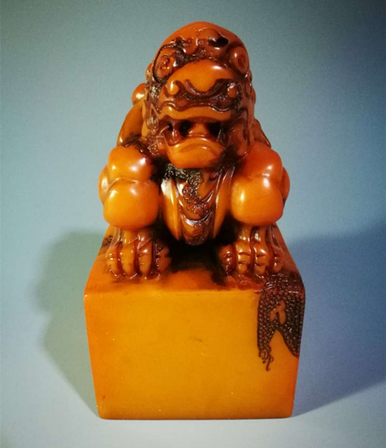 【重慶文玩藝術品專題　田黃 】田黃凍石皇帝印璽