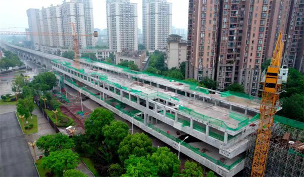 重慶市域快線—璧銅線節點工程銅梁站主體竣工_fororder_圖片1