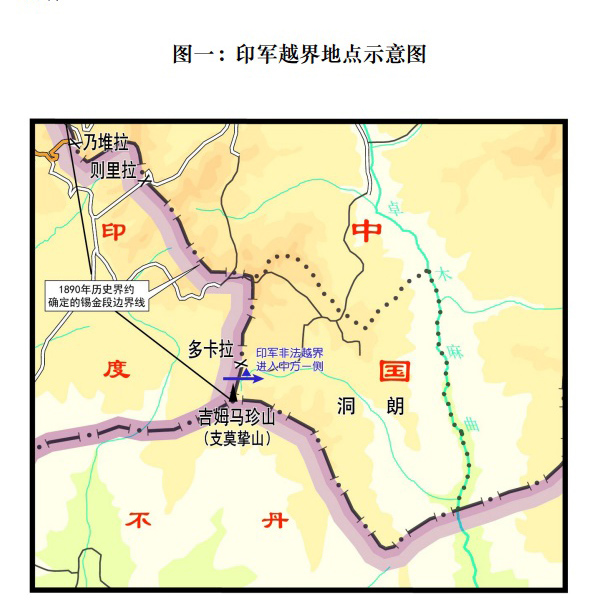 印度邊防部隊在中印邊界錫金段越界進入中國領土的事實和中國的立場（全文）