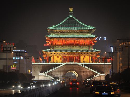 西安鼓樓夜景