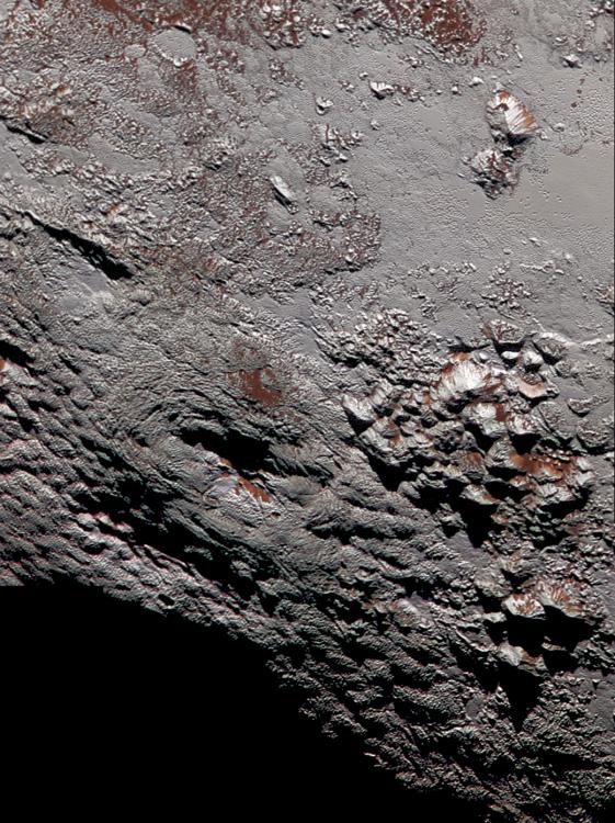 NASA發佈冥王星疑似冰火山高解析度彩圖