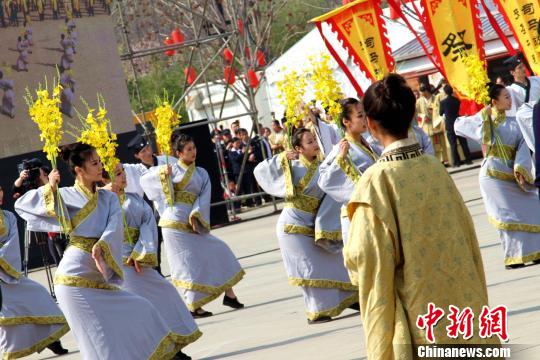 陜西韓城萬人共祭史聖司馬遷