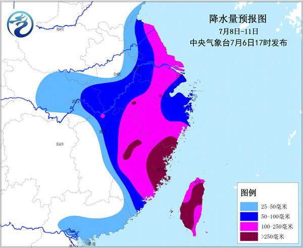 颱風尼伯特9日登陸福建 華東有狂風暴雨