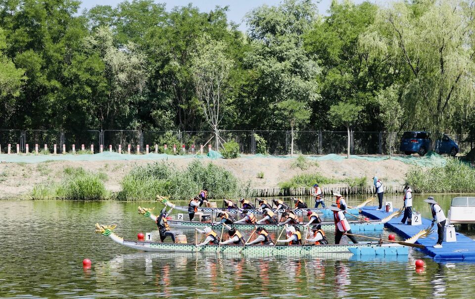 端午賽龍舟！71支代表隊、900多名運動員競渡北京稻香湖