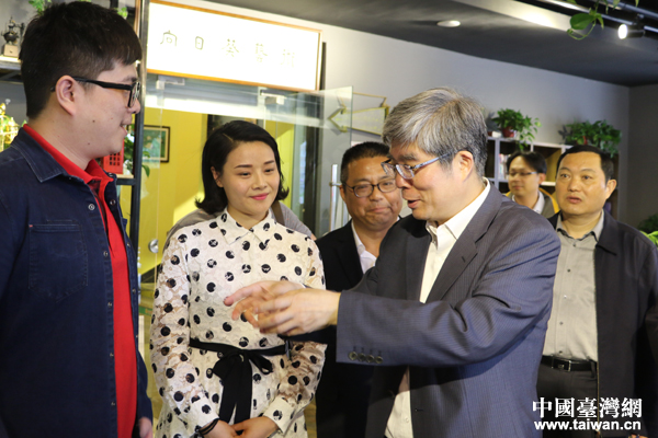 周寧宿遷調研 鼓勵台灣青年在大陸發展“愛拼才會贏”