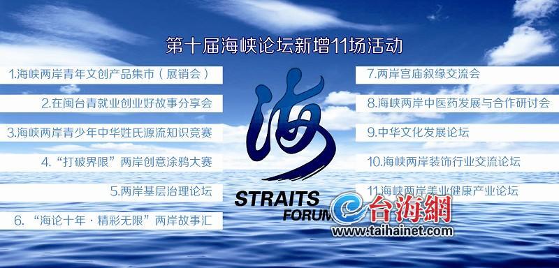 第十屆海峽論壇今日拉開帷幕 共設4大版塊49場活動