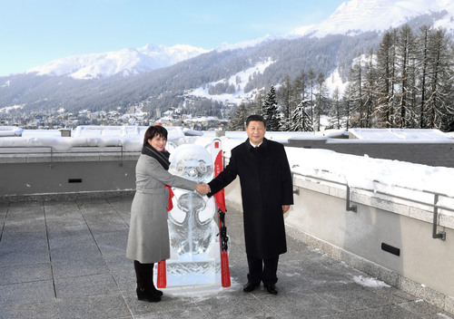 習近平同瑞士聯邦主席洛伊特哈德共同啟動中瑞旅遊年