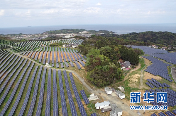 九成設備為中國産的光伏電站在日本島根縣濱田市竣工