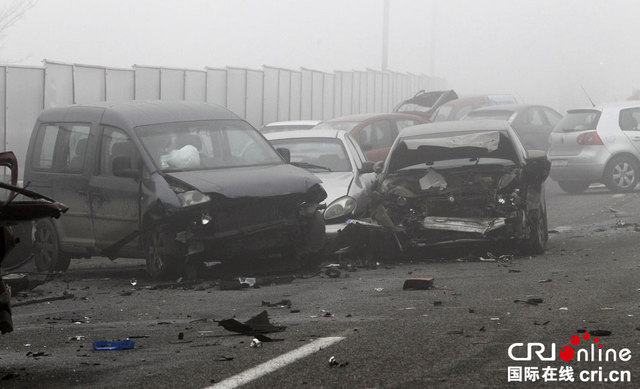 馬其頓因大霧發生19車追尾事故 造成9人受傷