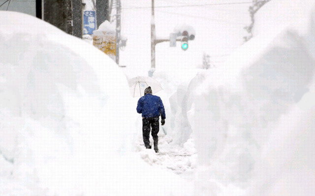 日本大雪致11人死亡 局部積雪超2米