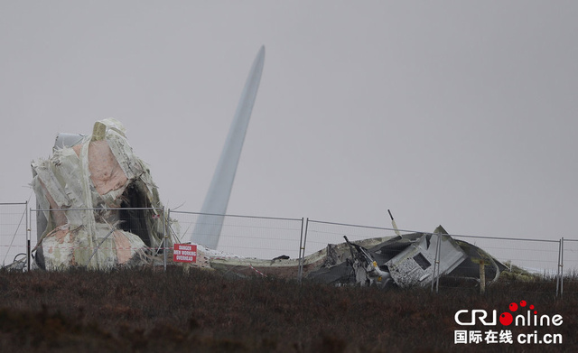 英國一發電站風力渦輪機發生倒塌事故