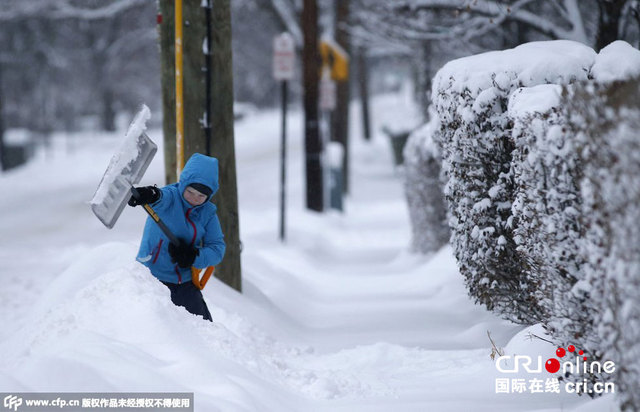 美國中西部東部再迎強降雪 23州發佈暴風雪警報