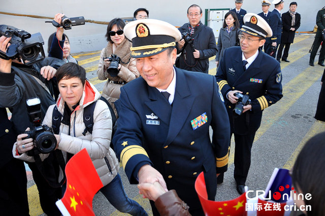 中國海軍第十八批護航編隊抵達土倫海軍基地