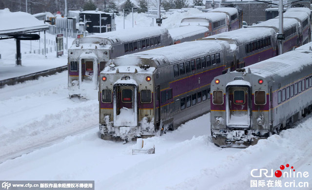 美東迎兩周來第三場暴風雪 波士頓降雪量創紀錄