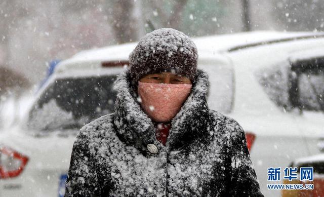 新疆阿勒泰地區普降大雪