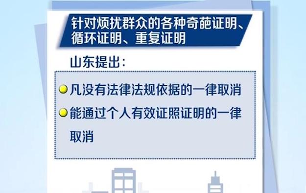 【頭條摘要】山東優化政務環境 取消投資建設項目核準和奇葩證明