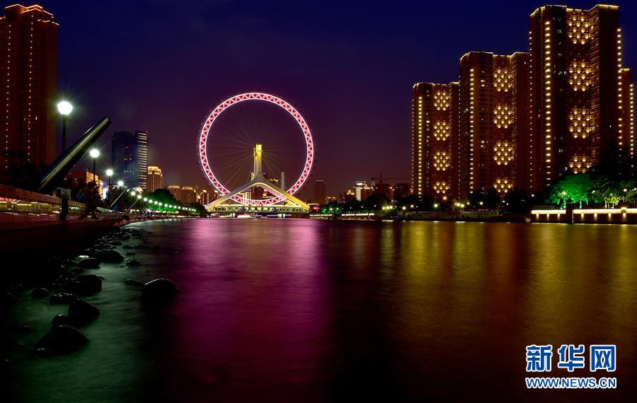 天津提升海河沿線夜景燈光