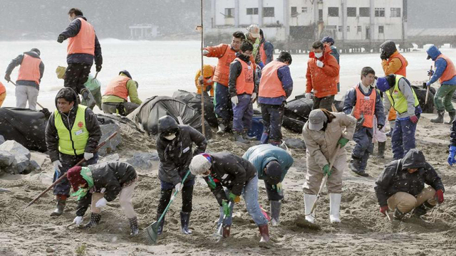 海嘯四週年：日本志願者仍在尋找遇難者遺體