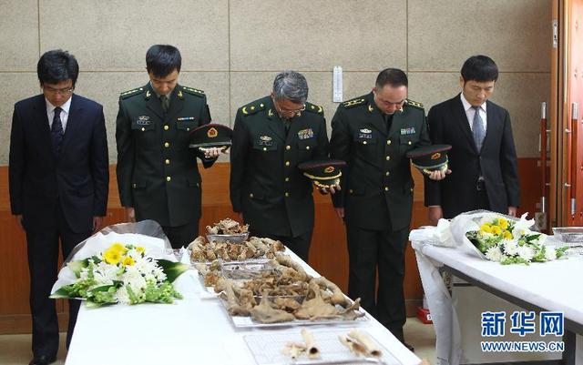 68具在韓中國志願軍烈士遺骸將於3月20日裝運回國