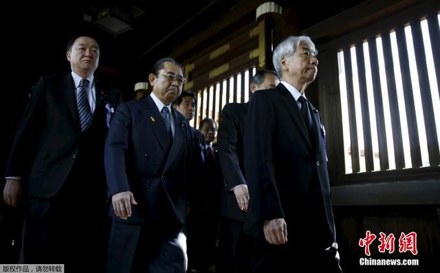 靖國神社春祭第二日 一批日本議員參拜