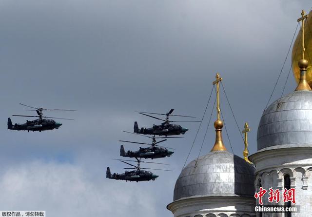 俄羅斯空軍參加勝利日閱兵綵排