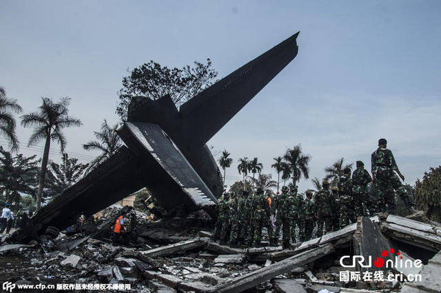 印尼軍機墜毀致142人死亡 機艙內景曝光