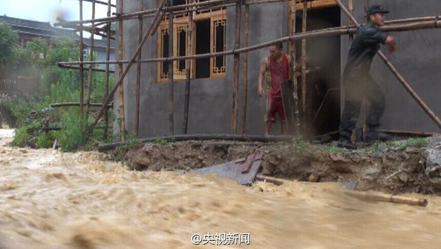 貴州"千戶侗寨"遇十年最強降雨 洪水急如猛獸