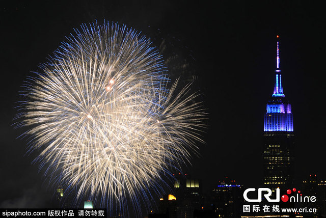 美國多地慶祝獨立日 盛大煙火璀璨天空