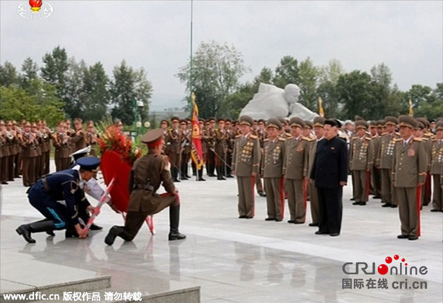 金正恩烈士陵園獻花 紀念朝鮮戰爭停戰62週年