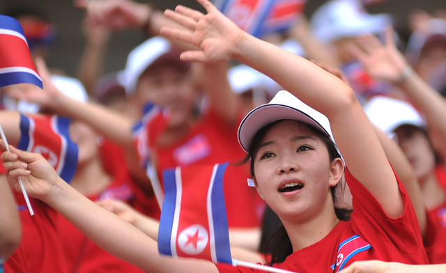 朝鮮美女啦啦隊東亞杯驚艷亮相