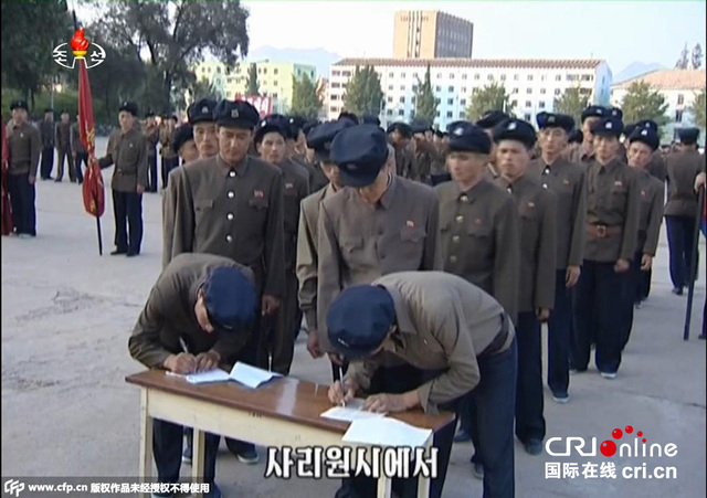 朝鮮100萬餘名青年踴躍報名參軍