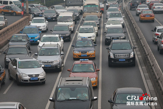 北京：霧霾中的無車日 無車區域形同虛設