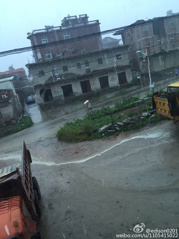 颱風“杜鵑”在福建莆田登陸 福建沿海局部有特大暴雨