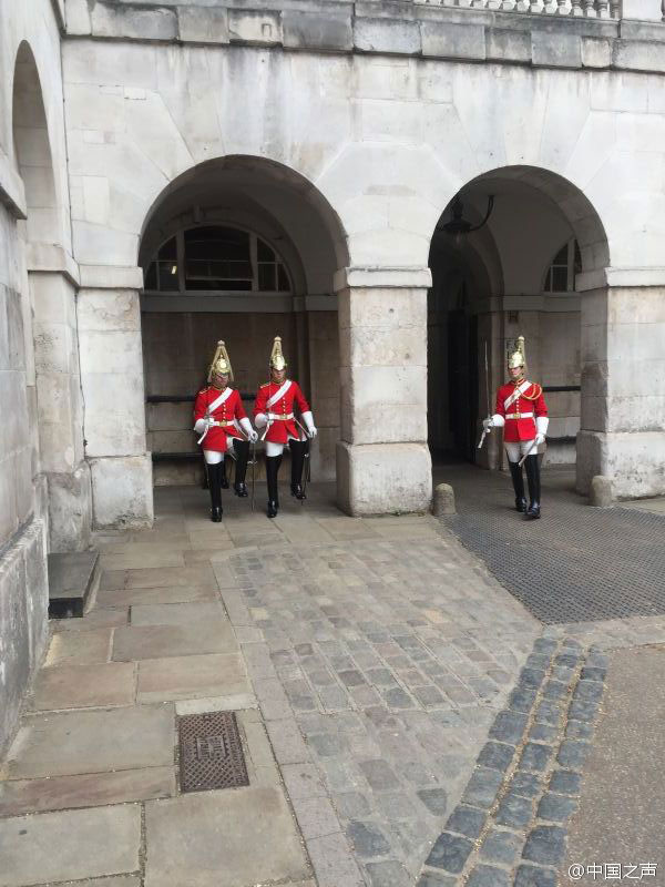 英國王室騎兵綵排習主席歡迎儀式