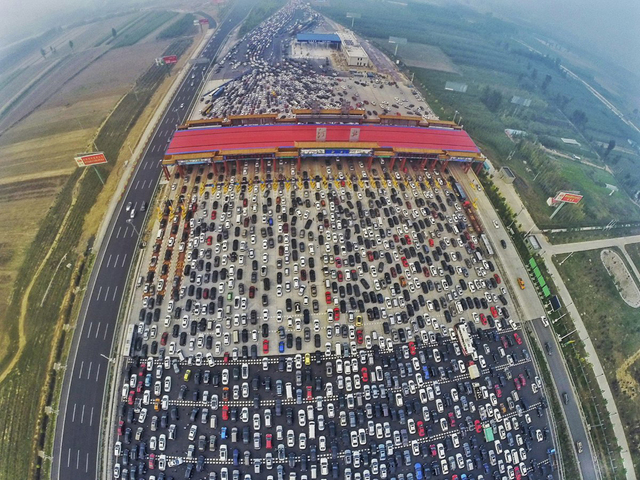 外媒盤點2015年最佳航拍圖 包括中國北京大堵車(高清組圖)