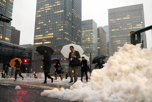 日本關東地區強降雪致204人傷 惡劣天氣或持續