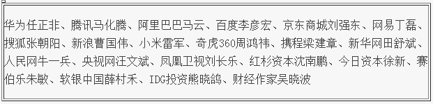 2015中國互聯網+年度人物及影響力評級報告發佈