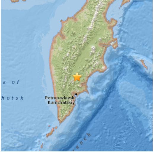 俄勘察加半島近海發生7級地震 尚無人員財産損失報告