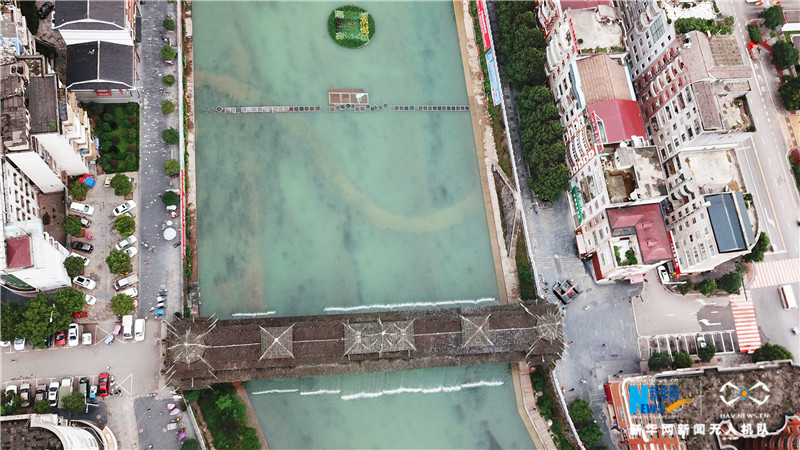 航拍侗族特色民間建築——湖北宣恩風雨橋