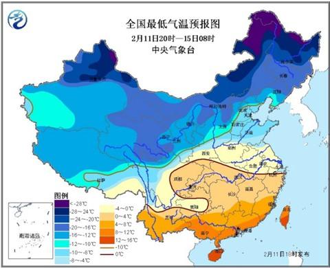 寒潮藍色預警：東北及江南等局地降溫幅度可達14℃