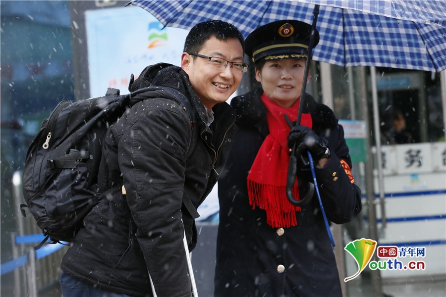 春運返程高峰多地大雪 濟南火車站推出多項便民服務