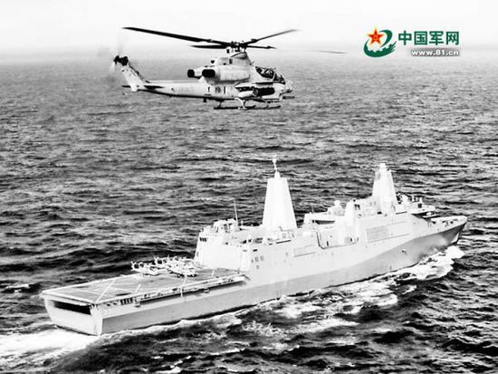 電磁炮+鐳射:美軍運輸艦要變身反導艦？(圖)