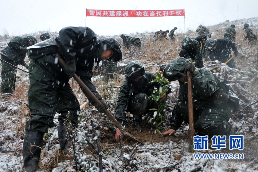 【網絡媒體走轉改】深山住一週 千名武警將種下70萬株樹苗