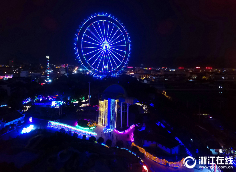 東陽：花園燈光節 編織夜空美