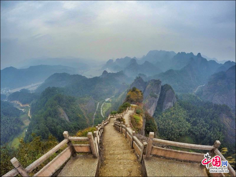 湖南崀山：蜿蜒的無盡天梯像是通往秘境